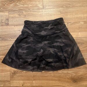 Athleta Black Camo Golf Skort Skirt